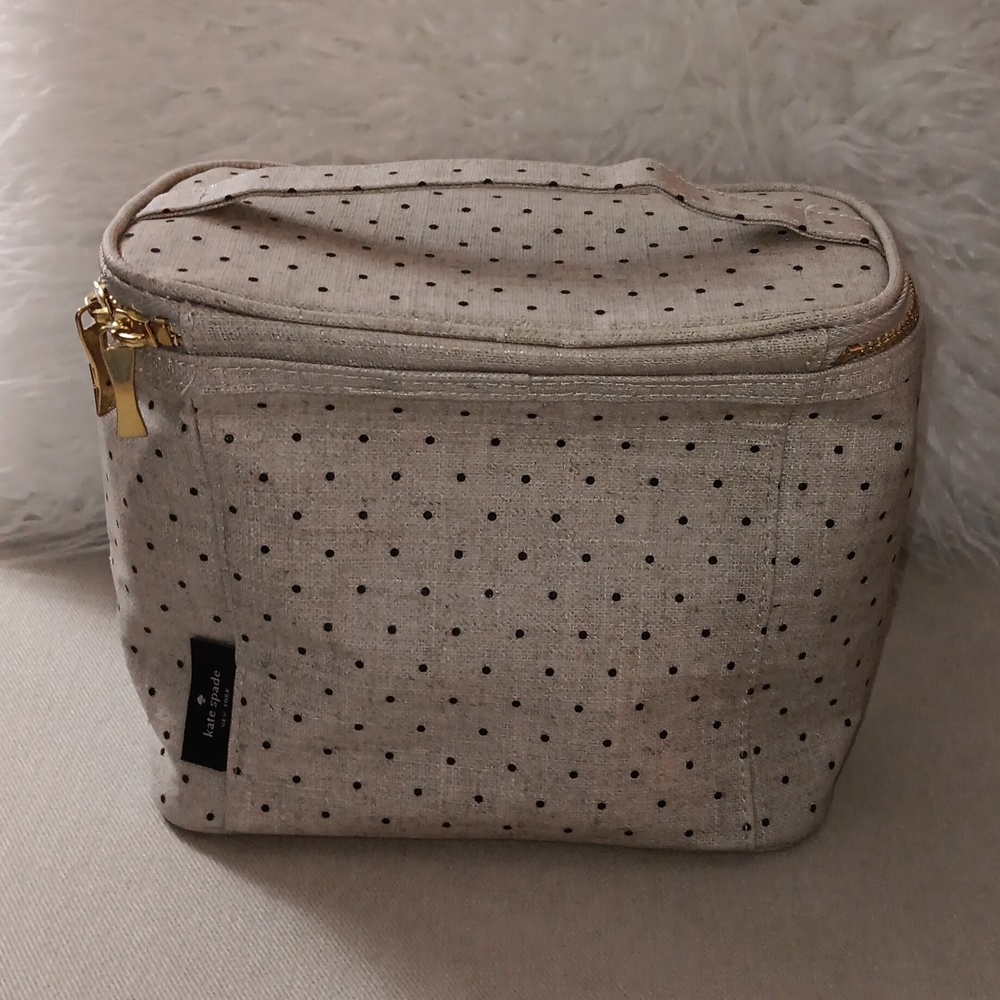 Kate Spade tan dot lunch bag